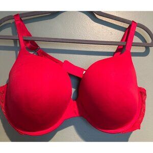 Victoria’s Secret Red Bra 38D Push-Up Full Coverage Romantic Valentine’s Bridal